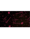 Nappe décorative Joyeux anniversaire fuchsia pailleté en tissu organza