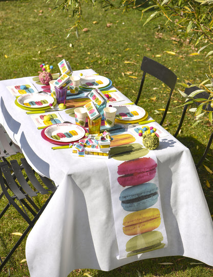 Wit non-woven tafelkleed 150 x 300 cm