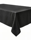 Zwart non-woven tafelkleed 150 x 300 cm