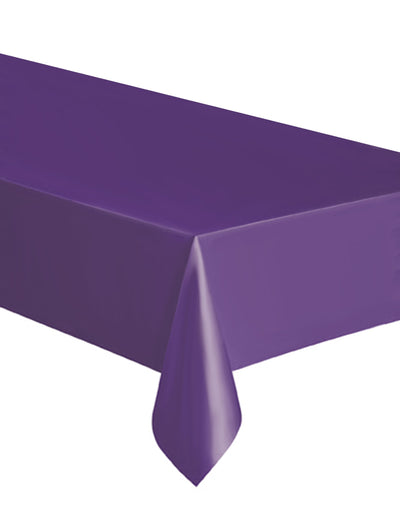 Nappe rectangulaire violette en plastique