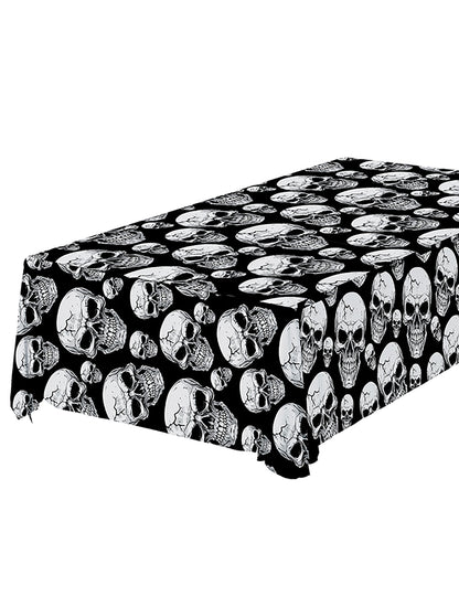Nappe tête de mort noir et blanc