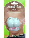 Nez d'hippopotame pour enfant gris avec dents blanches et gencives roses