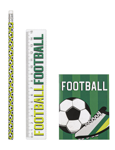 Set de 18 accessoires de papeterie Football