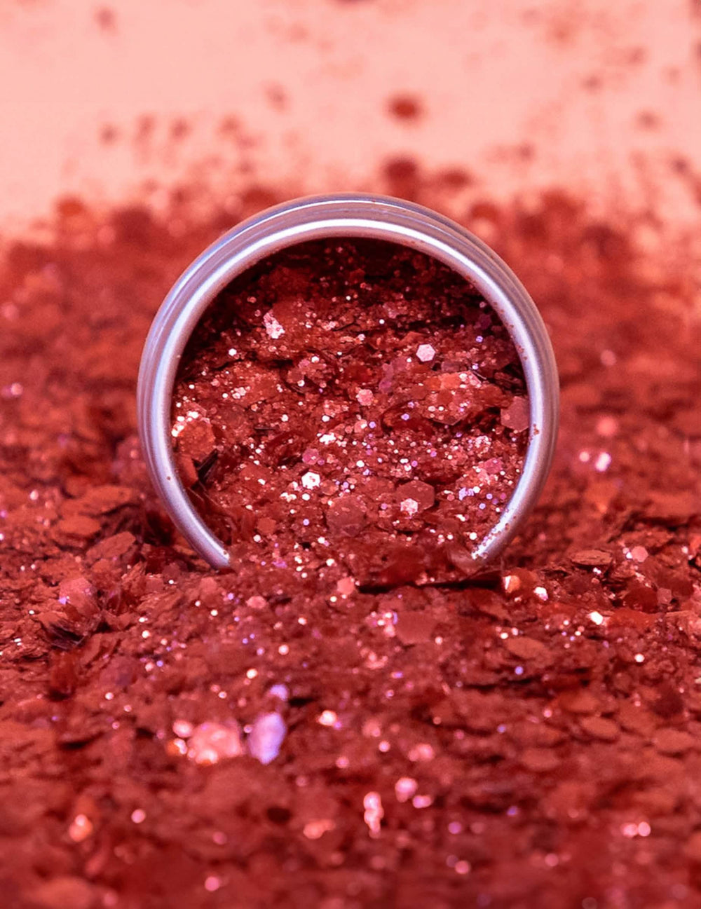 Paillettes biodégradables Gravé dans la brique pour adulte rouge brique