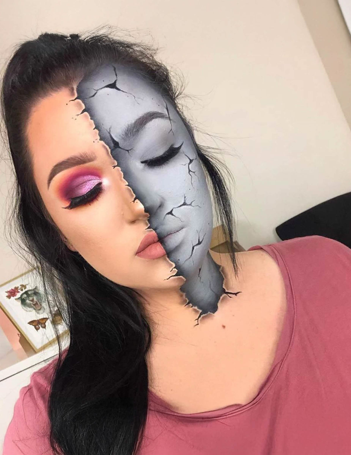 Palette maquillage 4 couleurs Halloween zombie 10 g