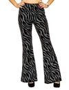 Pantalon avec vagues à paillettes argentées femme
