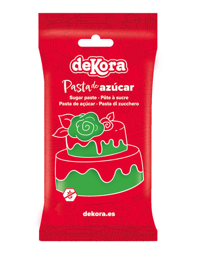 Groene glutenvrije suikerpasta 250 g gebruiksklaar
