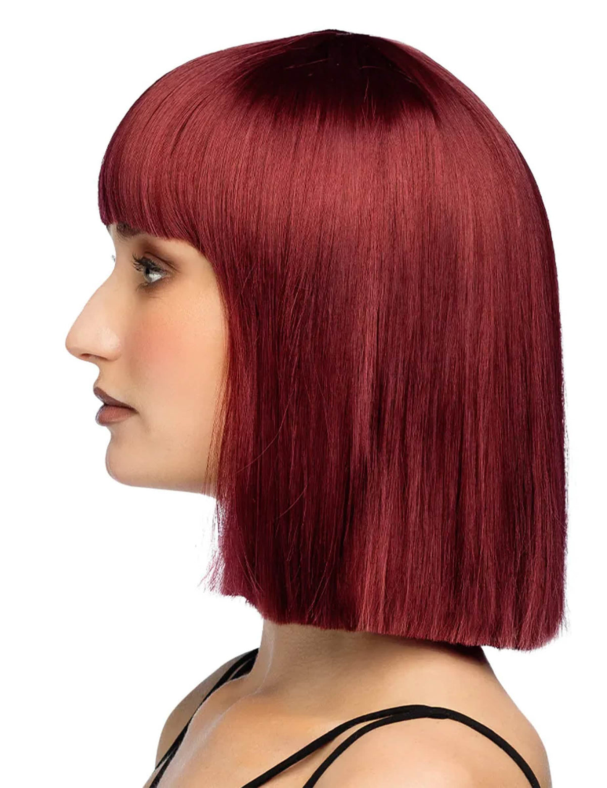 Perruque coiffable carrée auburn luxe femme