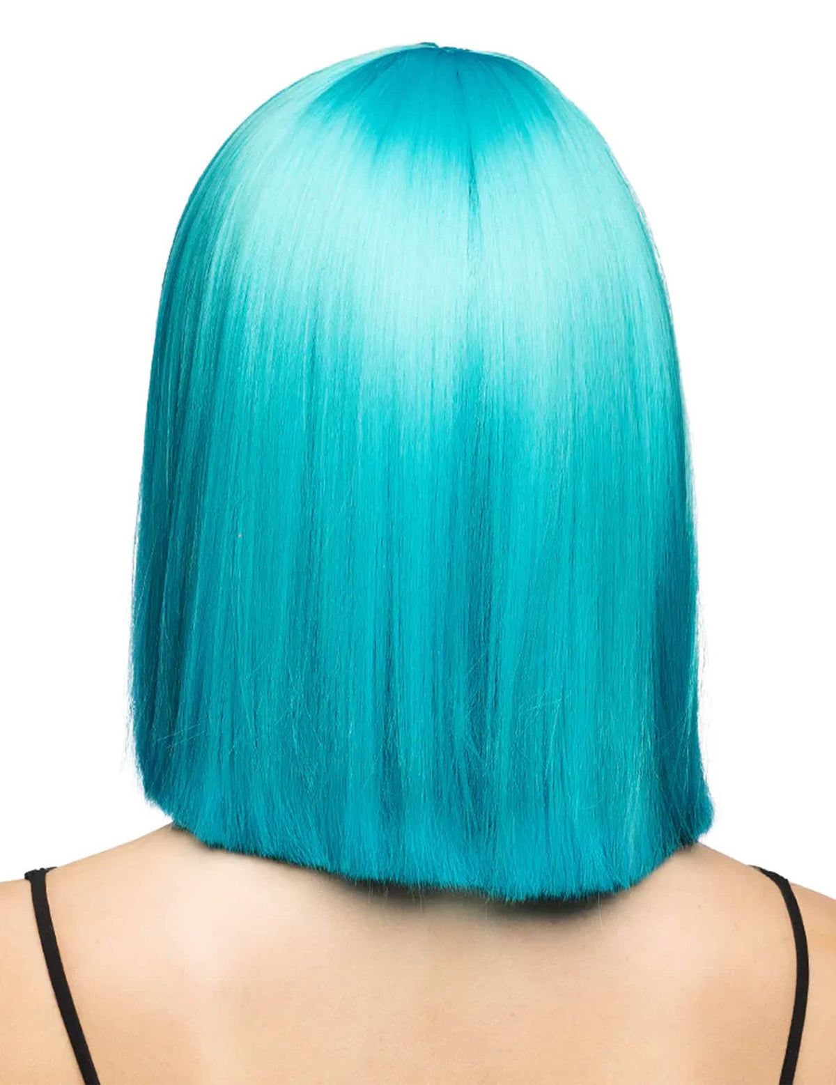 Luxe turquoise blauwe bob pruik voor dames - stylebaar