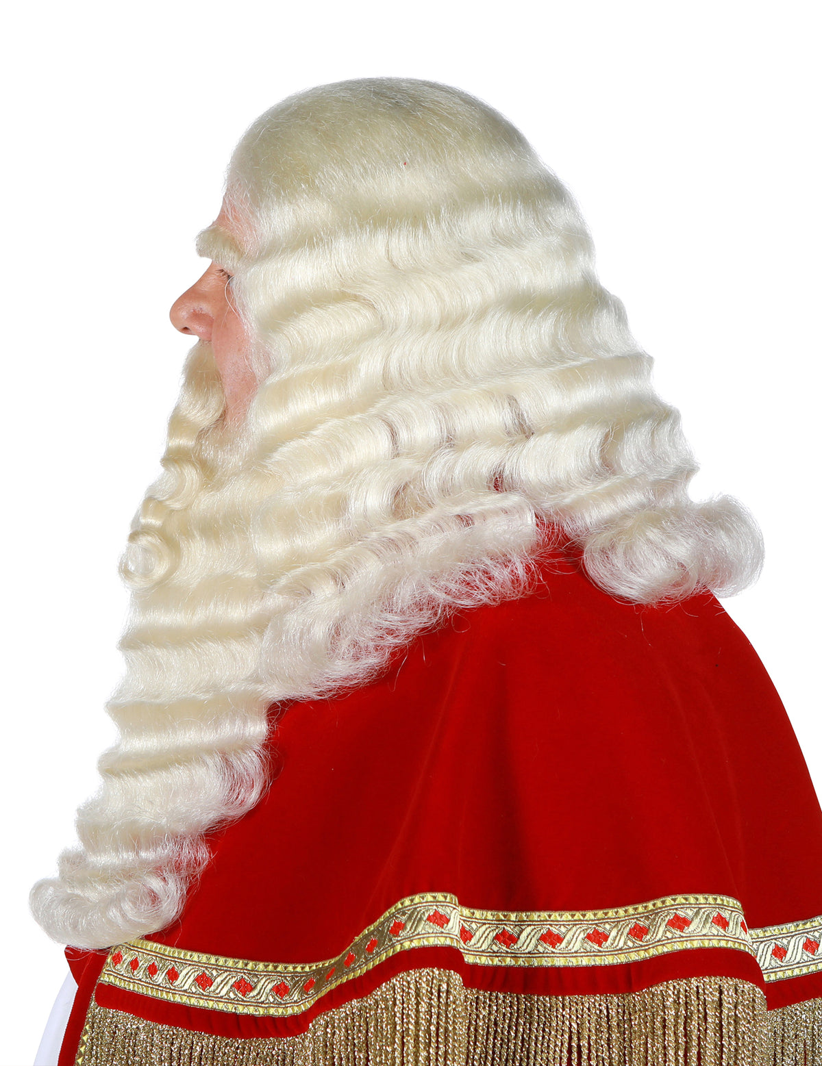 Professionele Sinterklaas pruik en baard van yakhaar