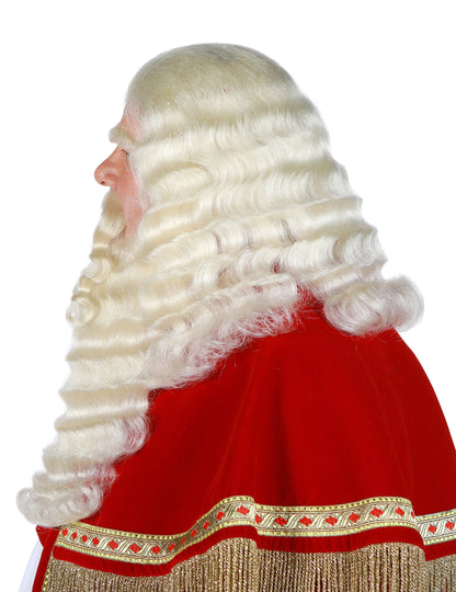 Professionele Sinterklaas pruik en baard van yakhaar