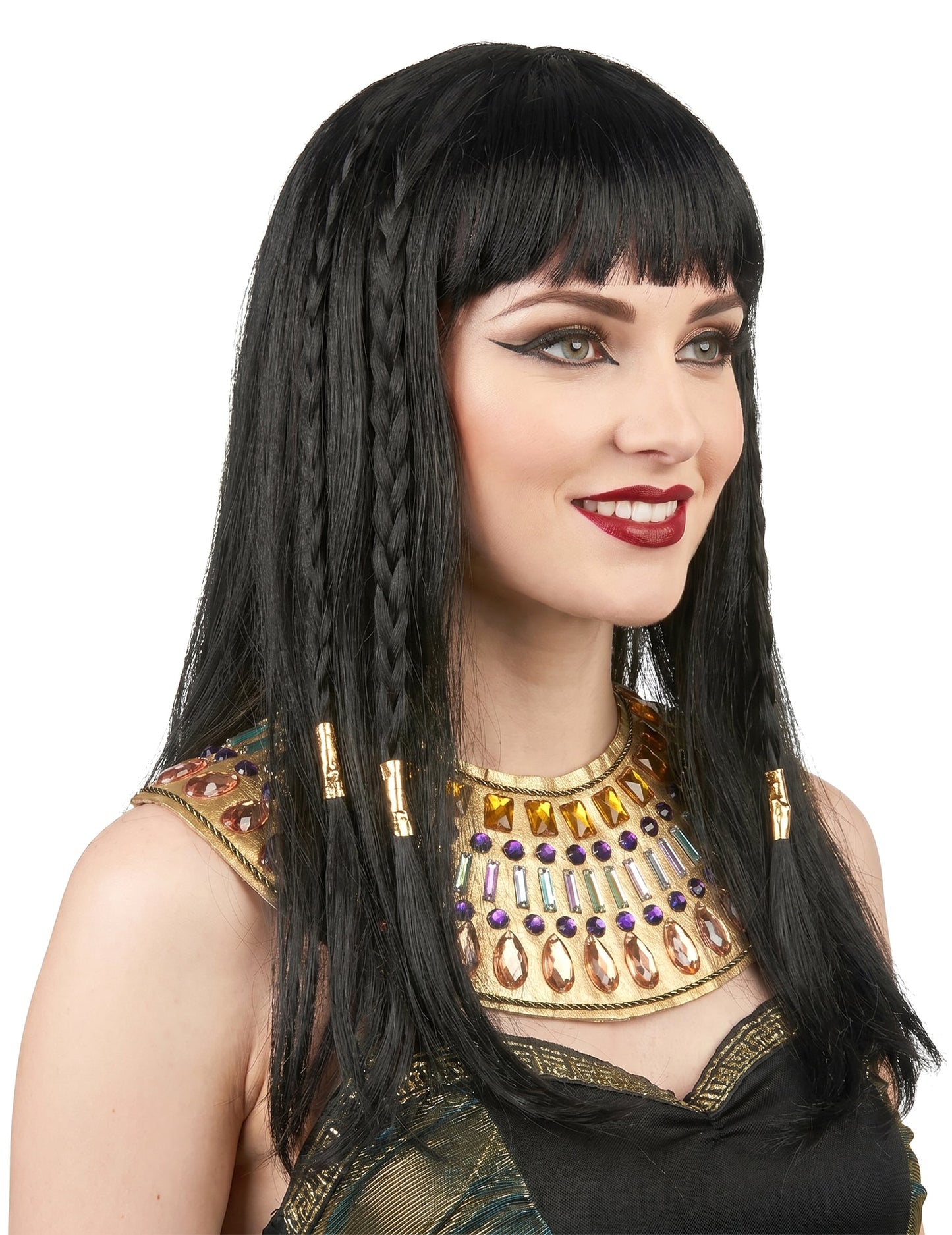 Egyptische koninginnenpruik voor dames