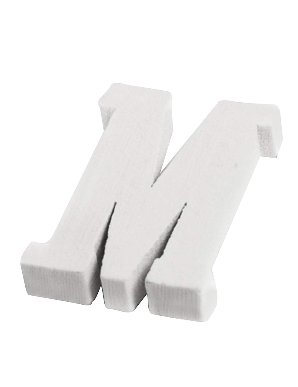 Petite lettre m pour mariage en bois blanc