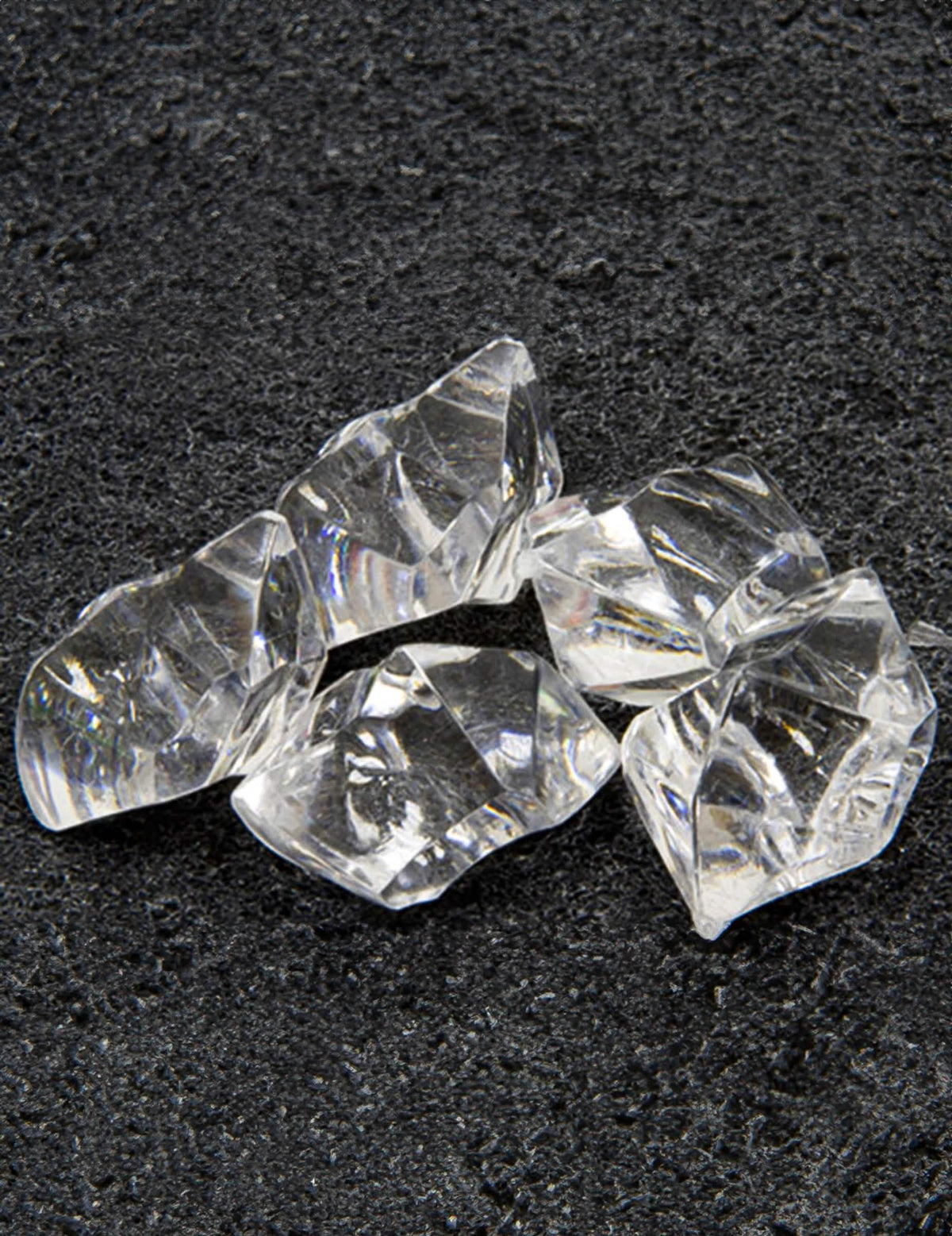 Pierres effet cristal pour table transparentes