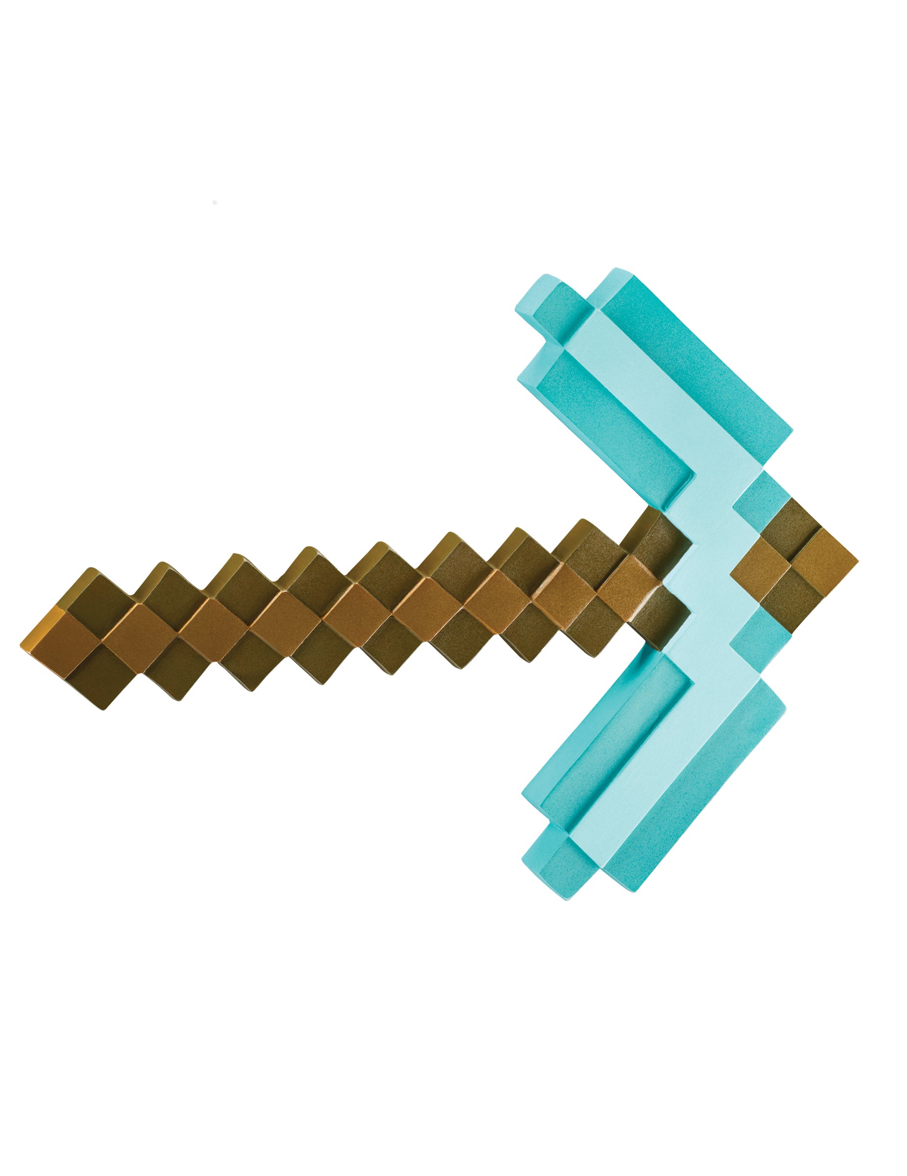 Pioche Minecraft™ pour enfants turquoise et marron