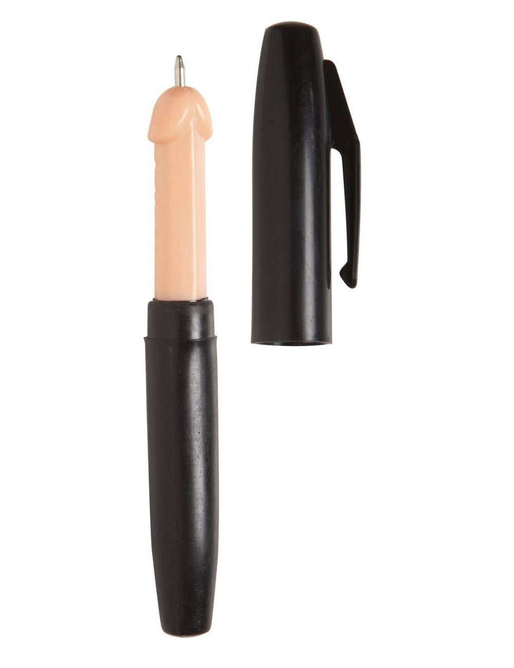 penisliefhebber-pen voor volwassenen zwart en huidkleurig