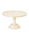 Taartplateau van beige acryl 24 cm