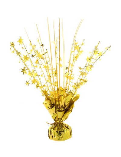 Poids pour ballon hélium étoiles pour fête or