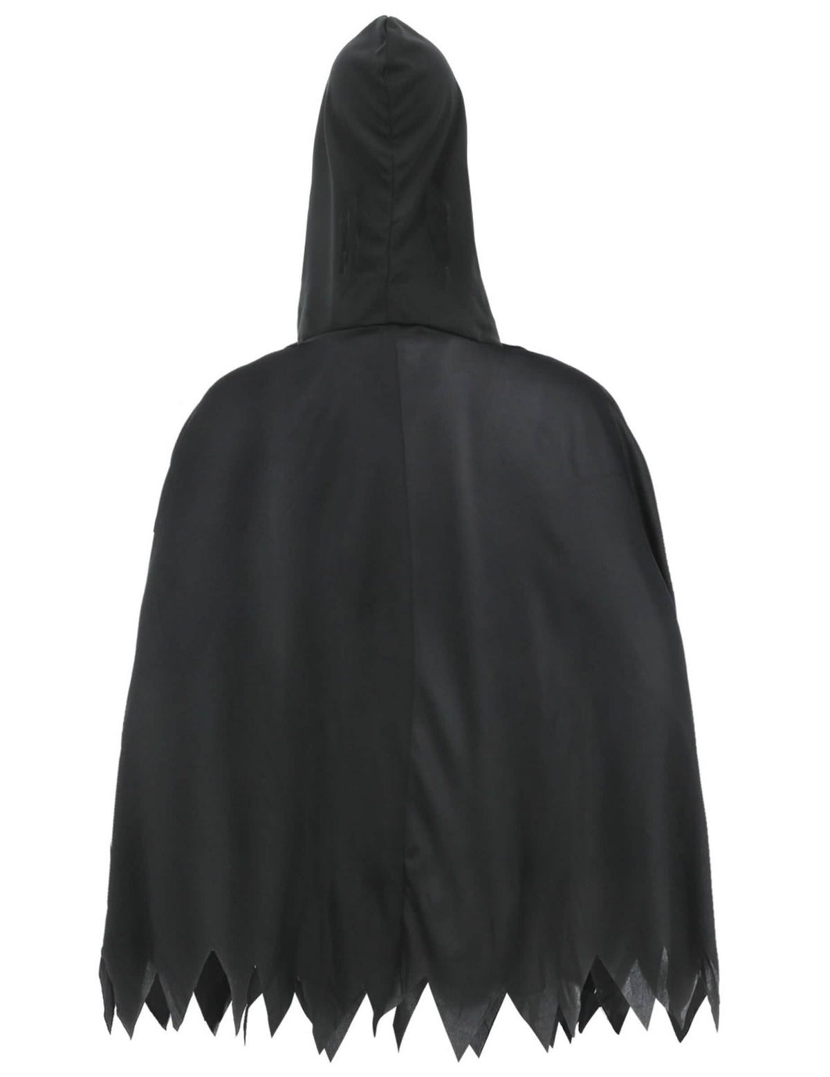 Vue de dos du poncho squelette pour adulte