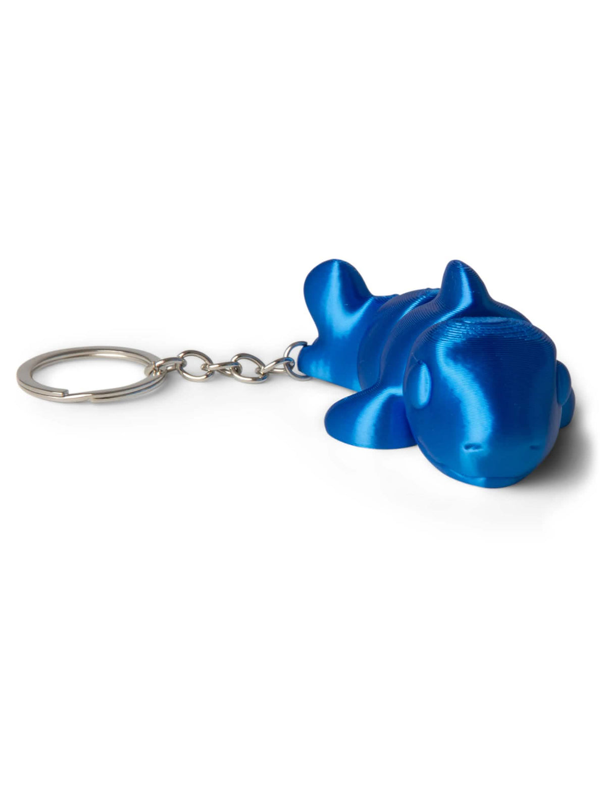 Figurine de requin bleu du porte-clés petits animaux colorés et articulés
