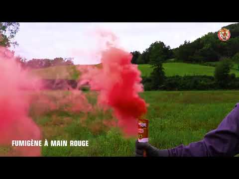 2 Fumigènes à main rouges 45 secondes