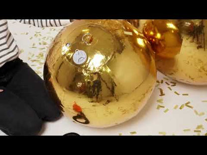 Ballon géant boule miroir blanc 60 cm