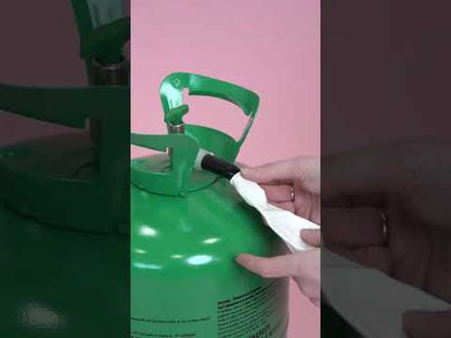 kit bouteille d'hélium avec 12 ballons dorés et ruban satin