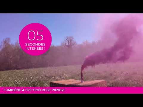 Fumigène à friction rose 1 minute
