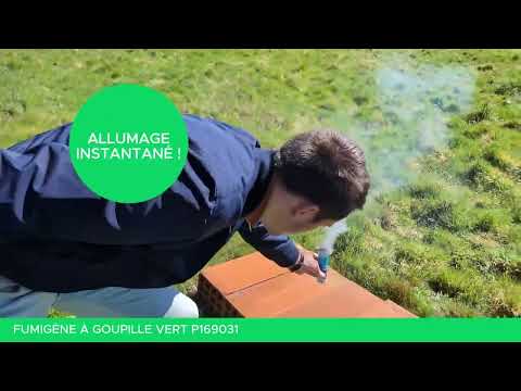 Fumigène à goupille vert 1 minute