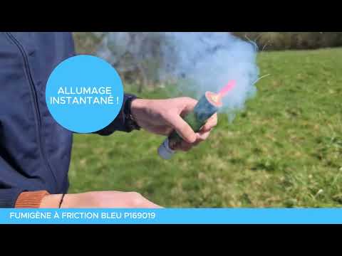 Fumigène à friction bleu 1 minute