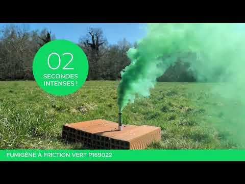 Fumigène à friction vert 1 minute