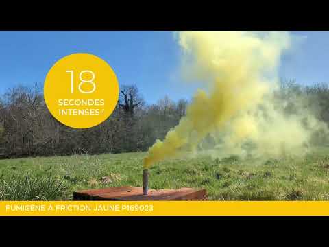 Fumigène à friction jaune 1 minute