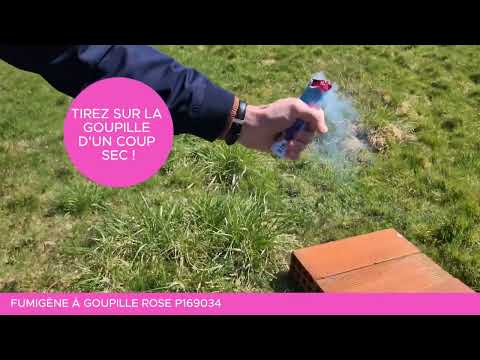 Fumigène à goupille rose 1 minute