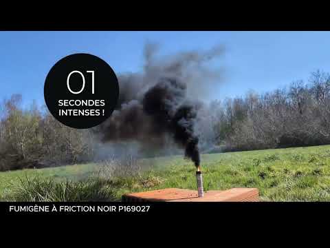 Fumigène à friction noir 1 minute
