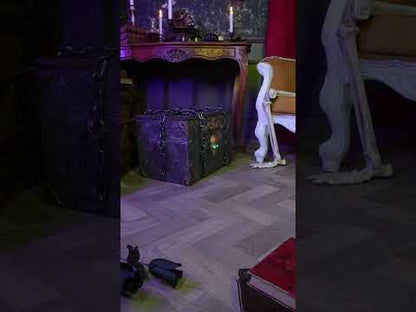 Décoration animée sonore et lumineuse Coffre de Pirate Horreur