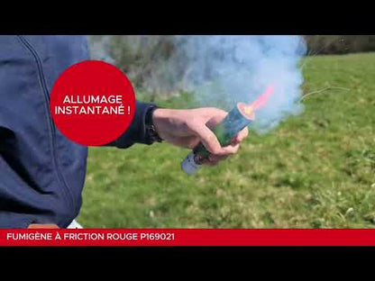 Fumigène à friction rouge 1 minute