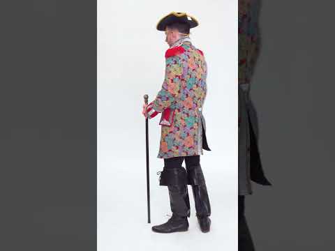 Veste de carnaval homme motif floral haut de gamme