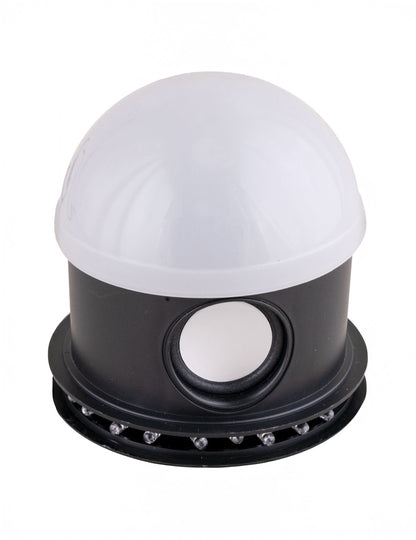 Vue de profil montrant le haut-parleur du projecteur Halloween