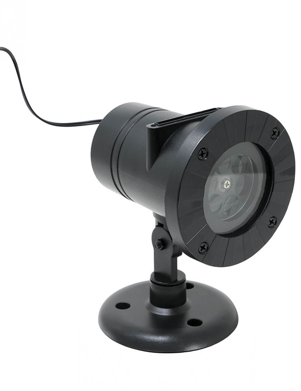 Vue de trois-quart du projecteur silhouettes led