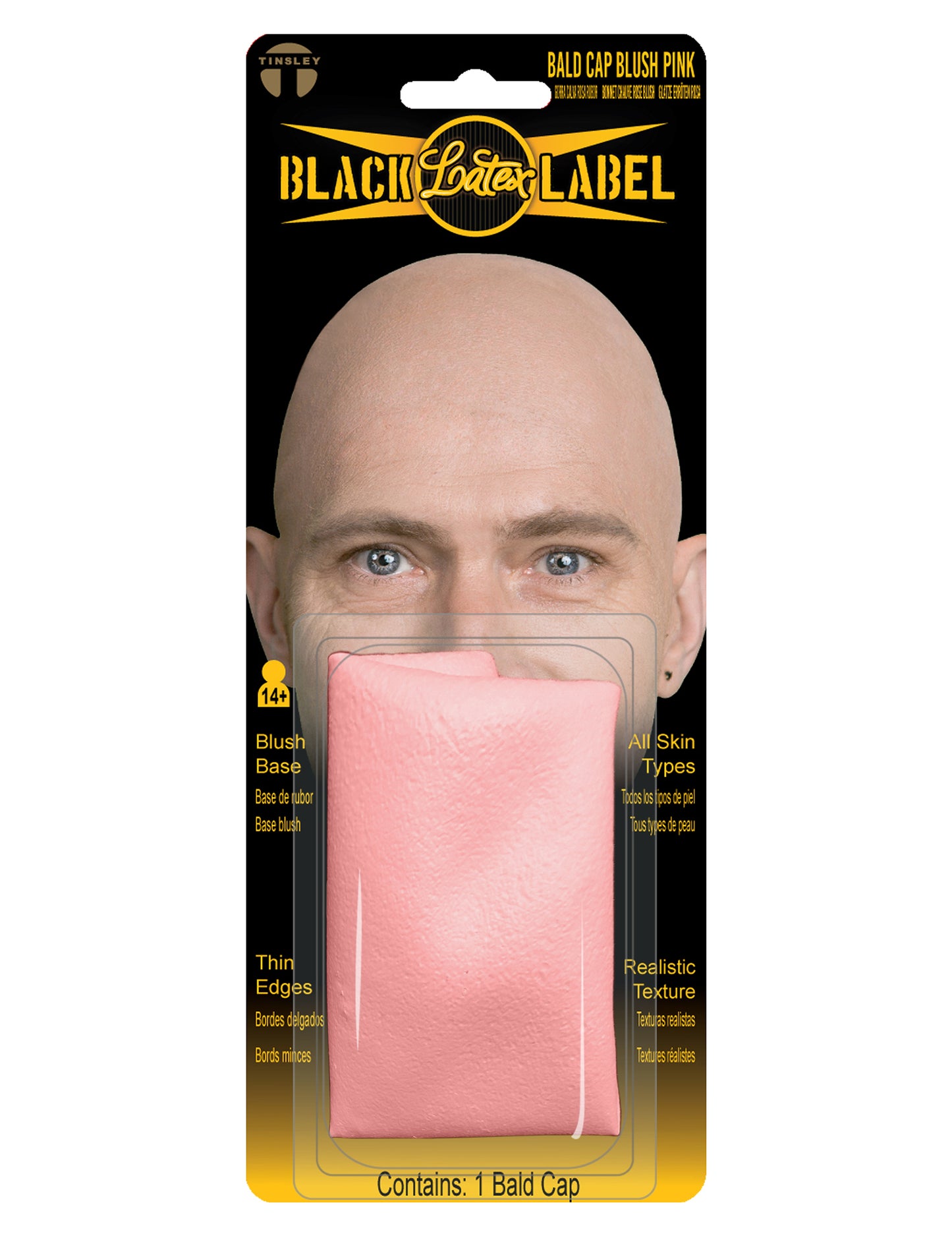 Kale kop prothese latex luxe bleekroze
