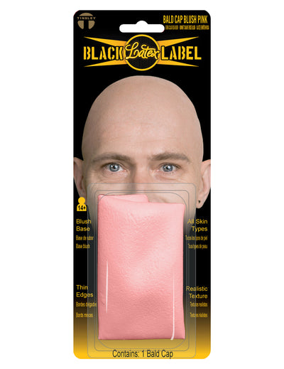 Prothèse crâne chauve latex rose pâle luxe