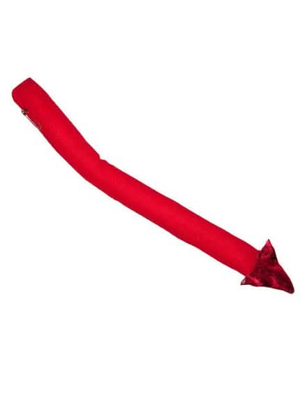 Duivelsstaart voor volwassenen rood met glanzende punt