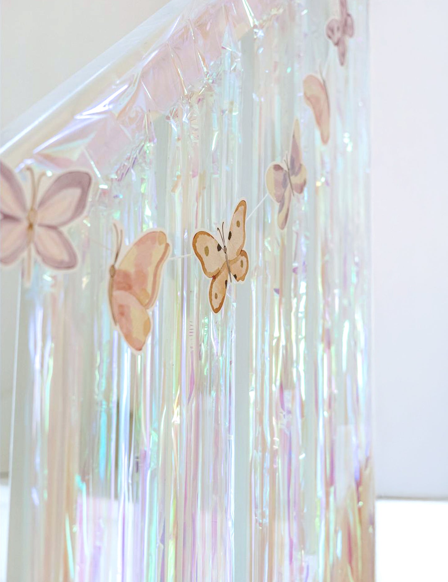 Rideau Lamé sur Adhésif Iridescent 1 x 2 m