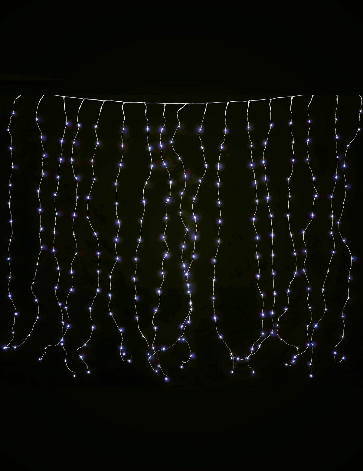 Rideau lumineux blanc froid pour décoration 90 led 8 modes