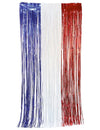 Metallic gordijn Frankrijk supporter 2 meter
