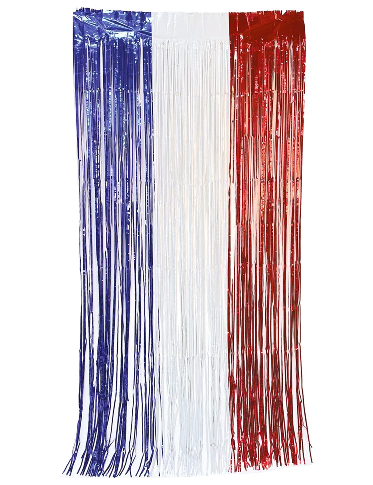 Metallic gordijn Frankrijk supporter 2 meter
