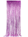 Rideau scintillant à frange pour décoration fuchsia