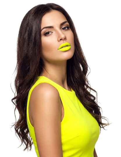 Rouge à lèvres fluo jaune