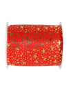 Ruban étoiles rouge 1 cm x 25 m