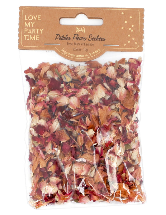 Sachet de pétales de fleurs séchées 10g - 9 x 9 cm